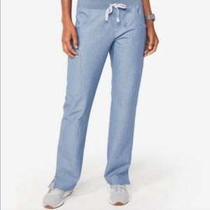 ✨ FIGS SCRUB BOTTOM HEATHER BLUE